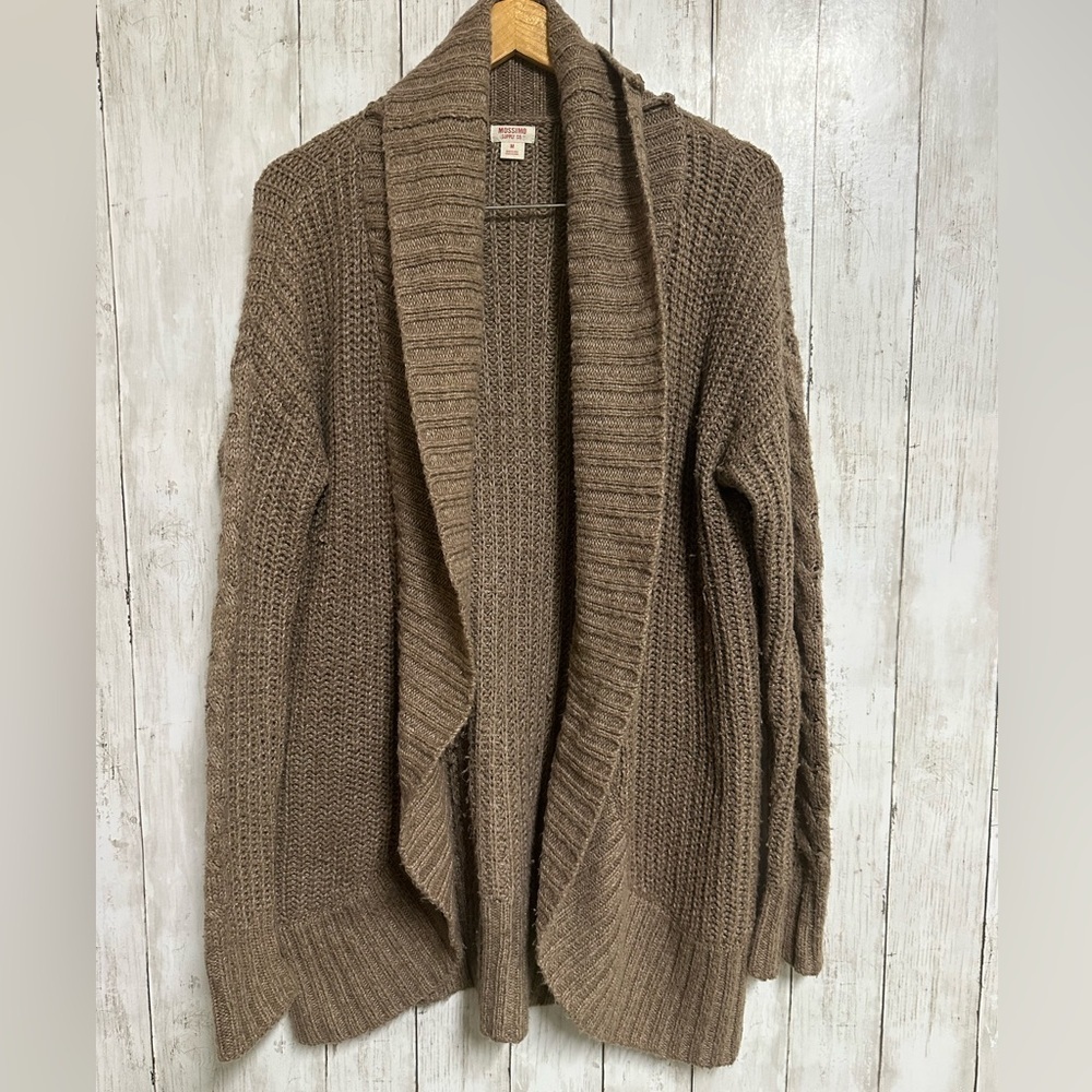 Mossimo Supply Co. Brown Knit Cardigan Size M - Picture 2 of 4